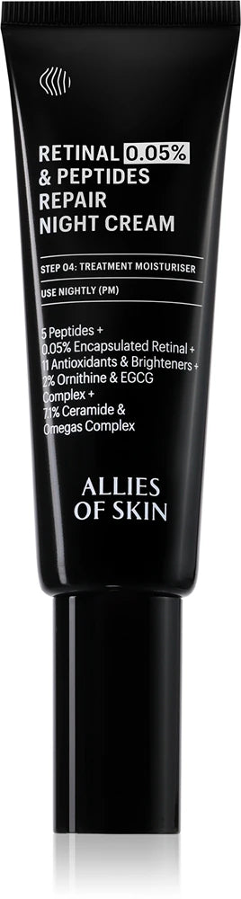 Allies of Skin 0.05% Retinal & Peptides Revitalizing Night Cream 48 ml