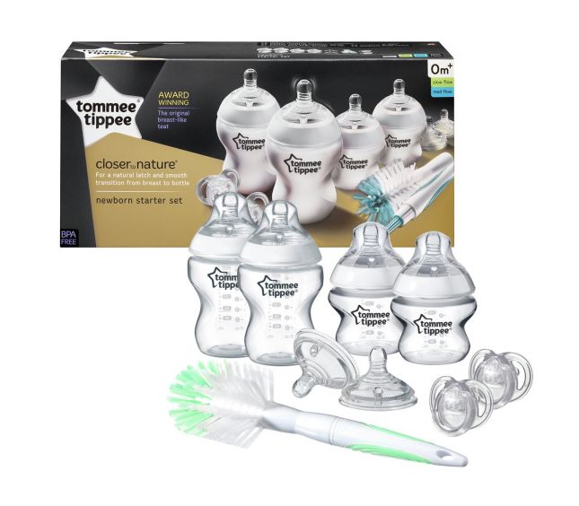 Tommee Tippee Set of baby bottles C2N with brush
