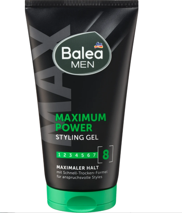 Balea MEN hair styling gel Maximum Power, 150 ml