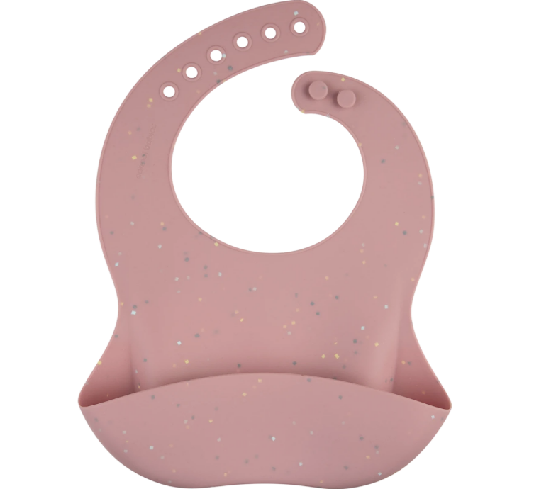 Canpol babies silicone bib pink, 1 pc