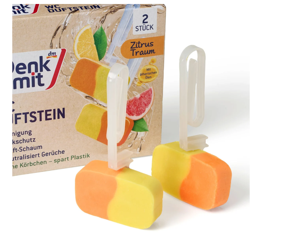 Denkmit Toilet block without tray Lemon&Grapefruit 2 pcs
