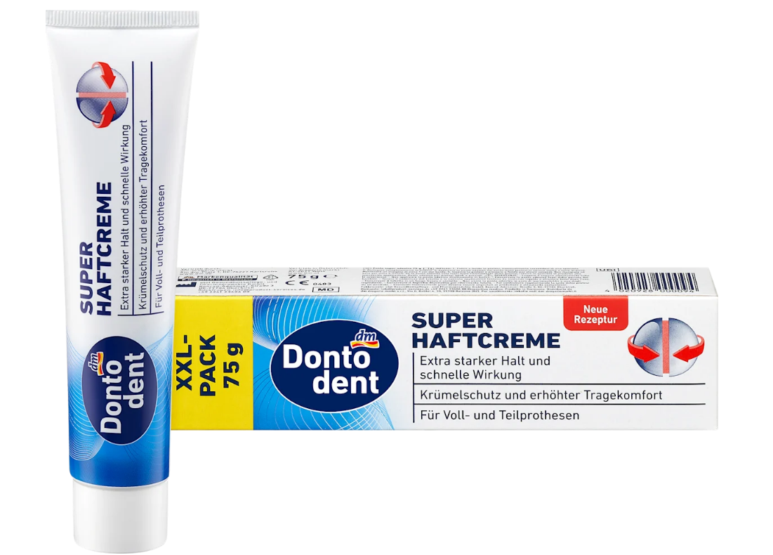 Dontodent super denture fixing cream, 75 g