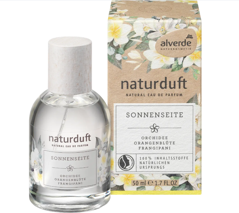 alverde NATURKOSMETIK Natural Eau de Parfum Sonnenseite - Sunny, 50 ml