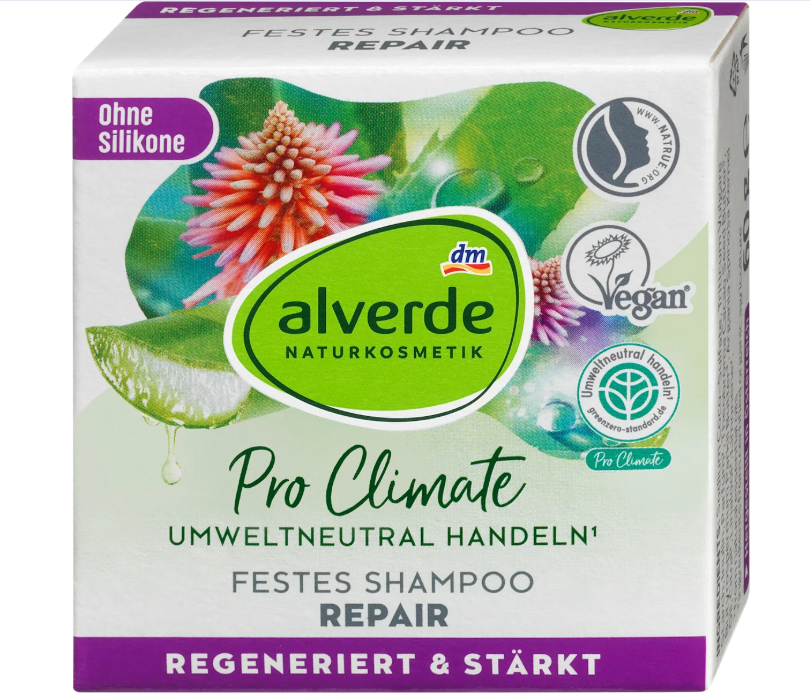 alverde NATURKOSMETIK Repair solid hair shampoo, 60 g