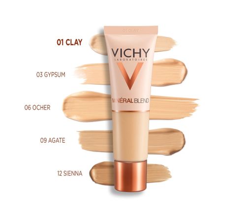 Vichy MinéralBlend Shade 01 Clay Moisturizing Makeup 30 ml