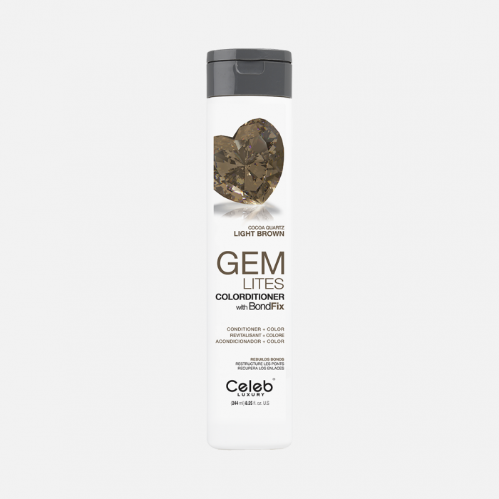 Celeb Luxury Gem Lites Colorditioner Cocoa Quartz Light Brown 244 ml