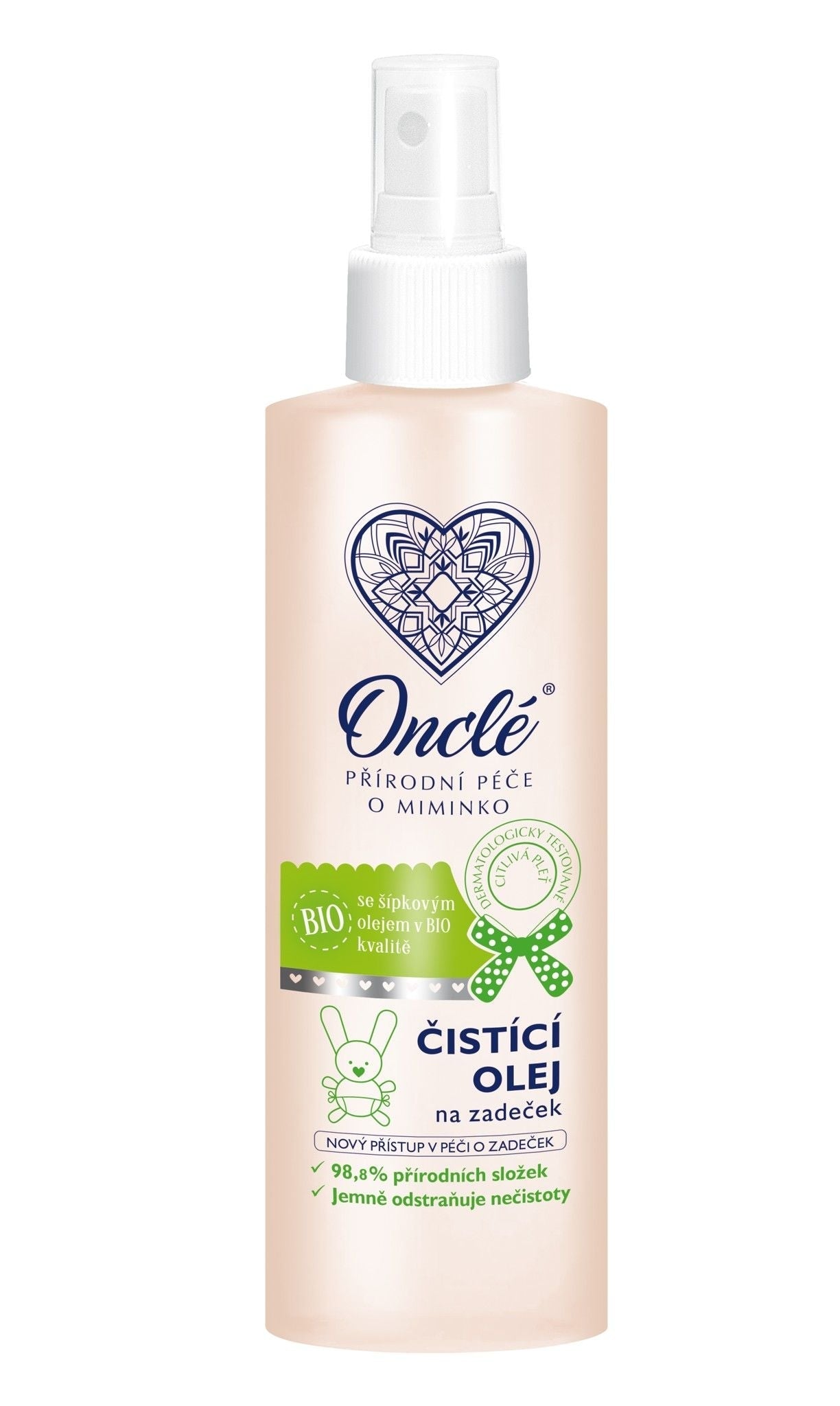 ONCLÉ Bottom Cleansing Oil with Organic Rosehip Oil 200 ml