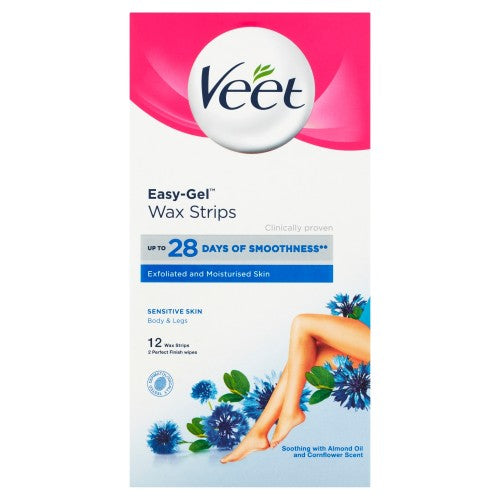 Veet wax tapes for sensitive skin, 12 pcs