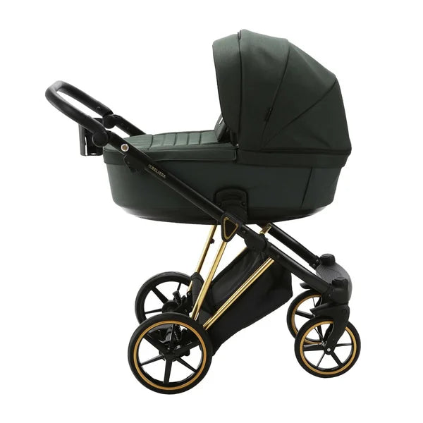 ADAMEX Combined stroller Belissa Special Edition Dark Green/Gold