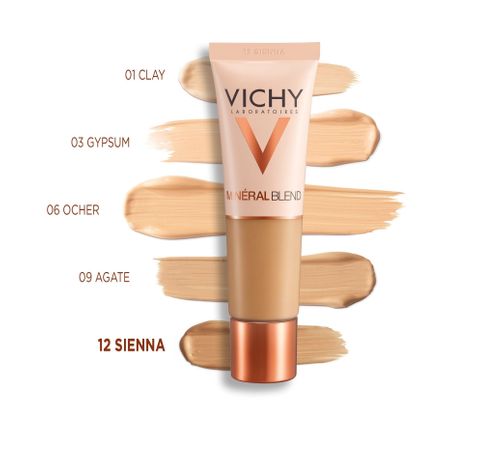 Vichy MinéralBlend Shade 12 Sienna Moisturizing Makeup 30 ml