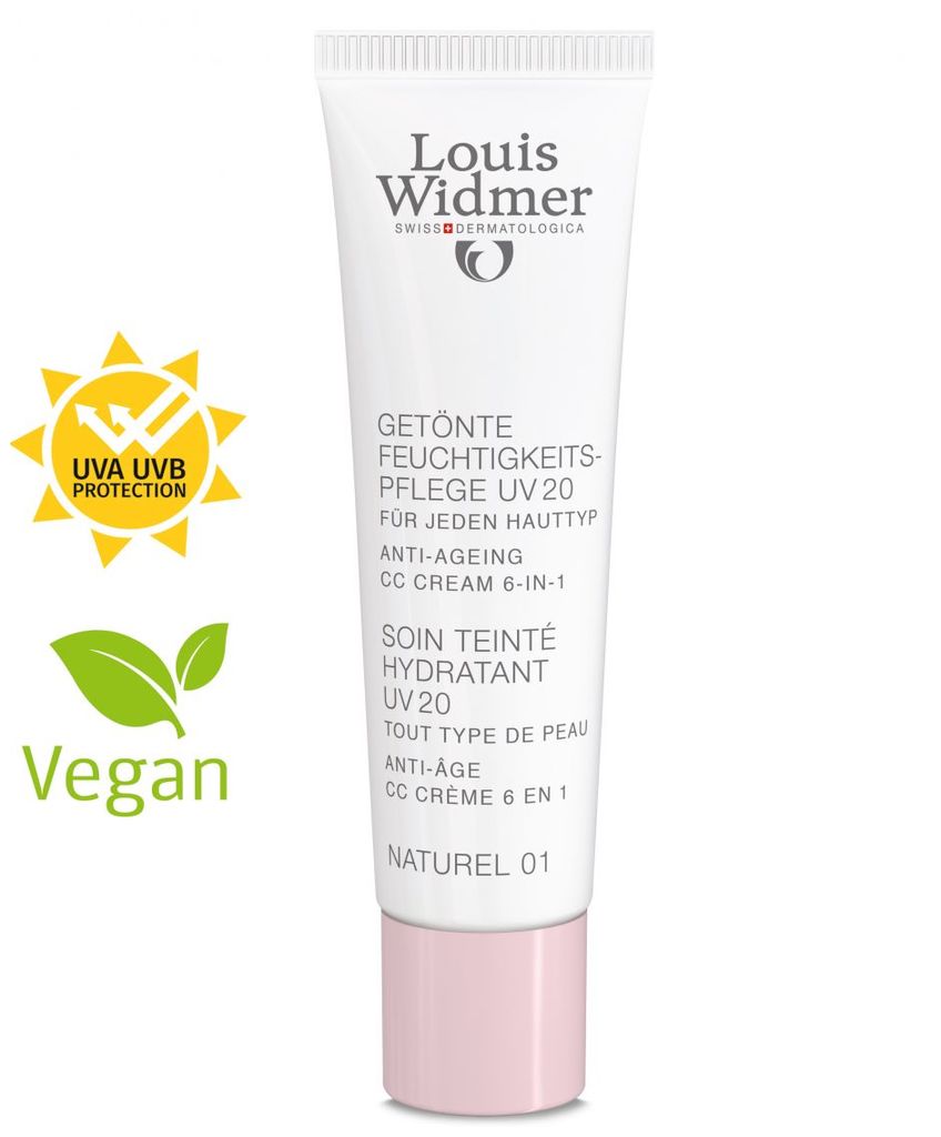 Louis Widmer Tinted Moisturizer UV 20 Natural 01 perfume free - 30 ml