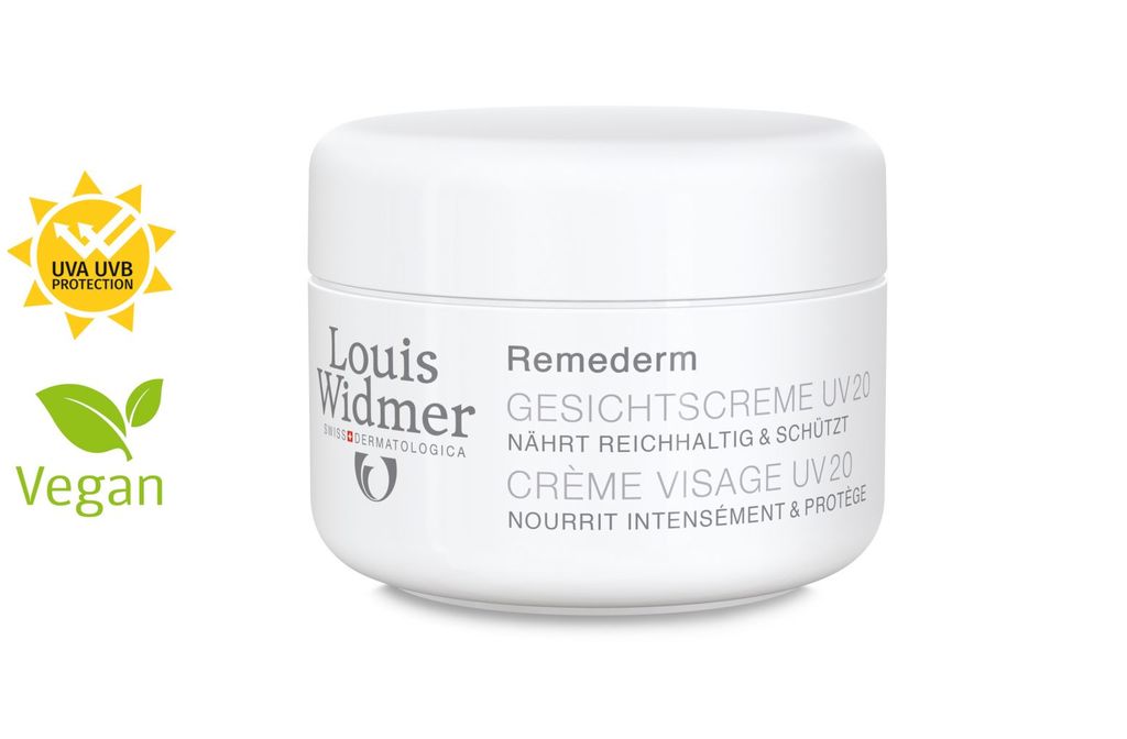 Louis Widmer Remederm face cream UV 20 slightly perfumed 50 ml