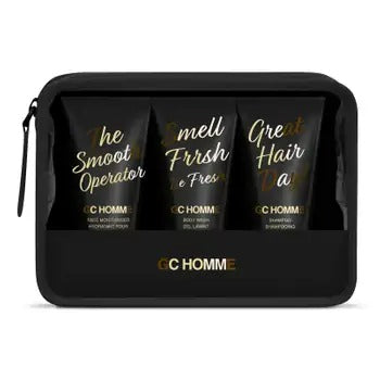 Grace Cole Men's toiletry bag with caring cosmetics Energize 4 pcs