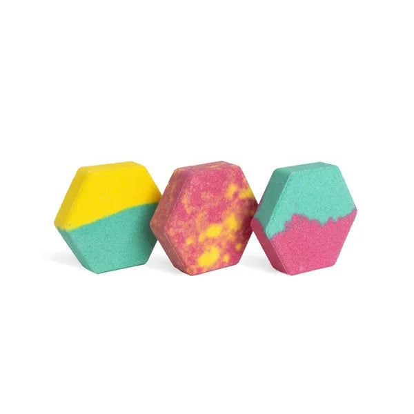 IDC Institute Rainbow set of bath bombs 3x35 g