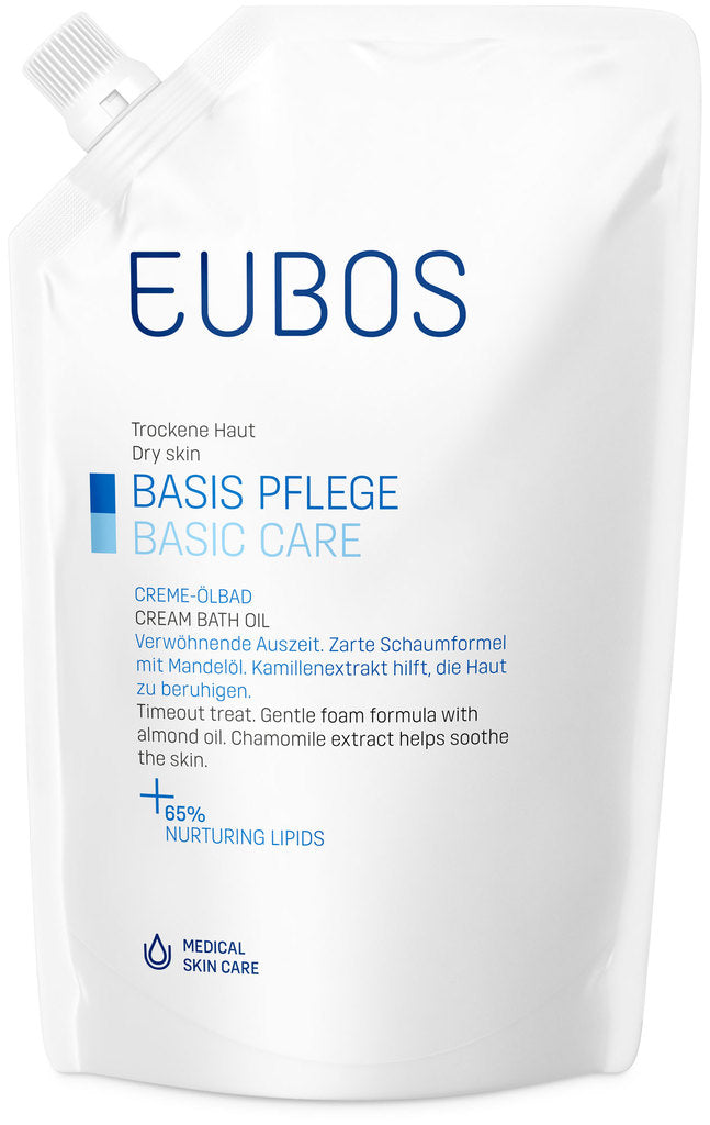 Eubos basic care cream oil bath 400 ml Refill