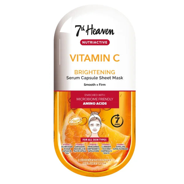 7th Heaven Nutriactive VITAMIN C Brightening Facial Mask Sheet 20 g