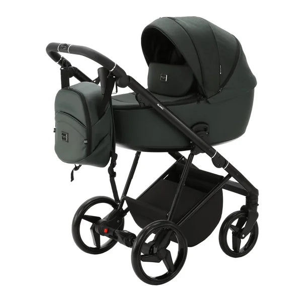 ADAMEX Combined stroller Blanc Standard Dark green