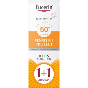 Eucerin SUN Sensitive Protect Kids SPF50+ baby sun lotion 2x150 ml 1 + 1 FREE