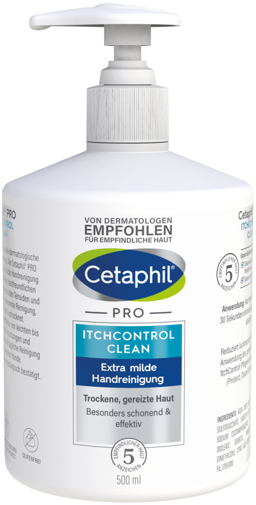 Cetaphil Pro ItchControl Clean Extra Mild Hand Cleanser 500 ml