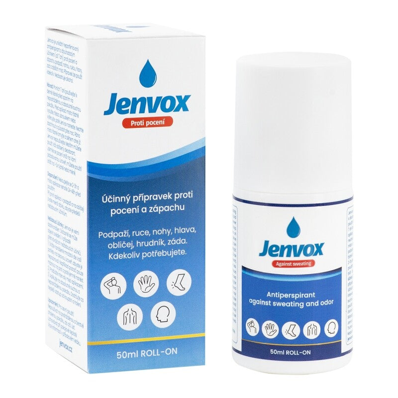 Jenvox anti sweating and odor roll-on 50 ml