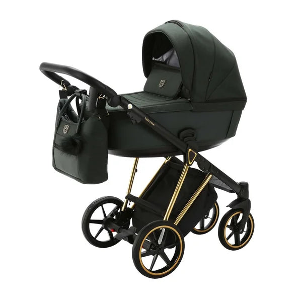 ADAMEX Combined stroller Belissa Special Edition Dark Green/Gold