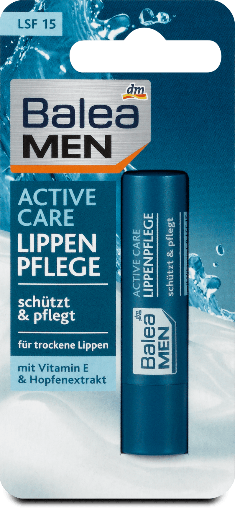 Balea MEN Active Care Lip Balm, 4.8 g