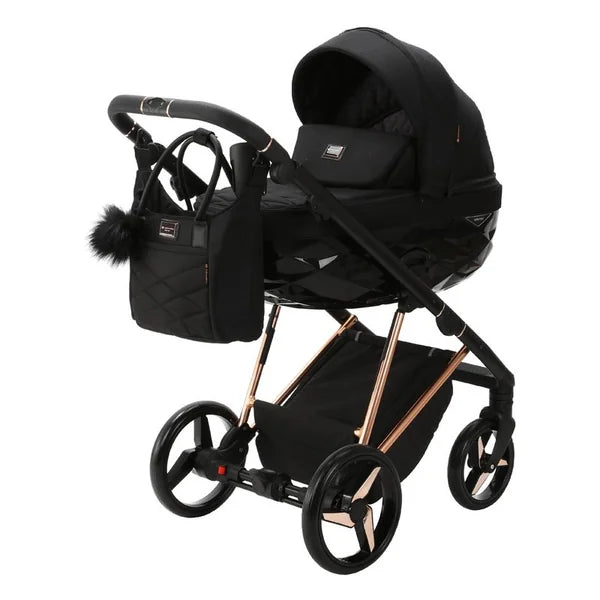 ADAMEX Quantum Special Edition Black/Rosegold Combination Stroller