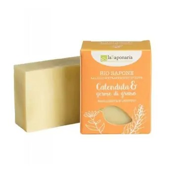 laSaponaria Solid olive soap marigold and wheat germ BIO 100 g