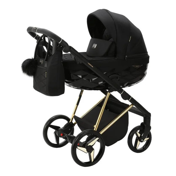 ADAMEX Quantum Special Edition Black/Gold Combination Stroller