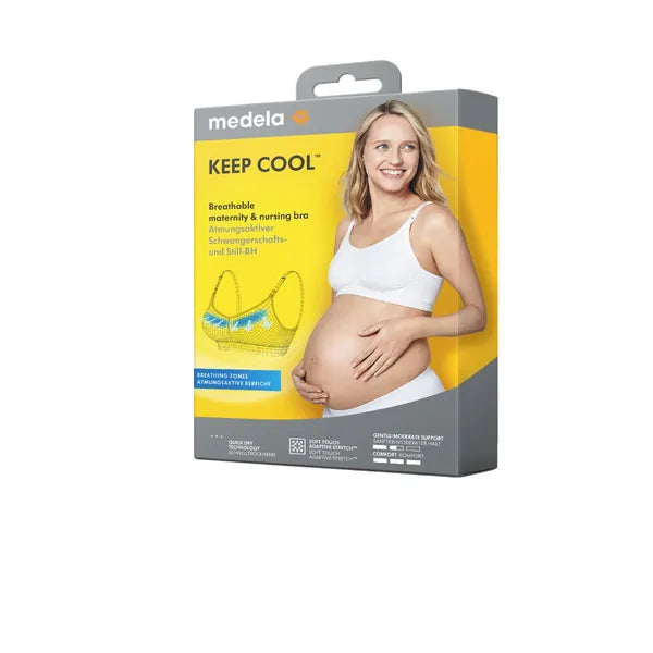 Medela Keep Cool™ Size M maternity and nursing bra White