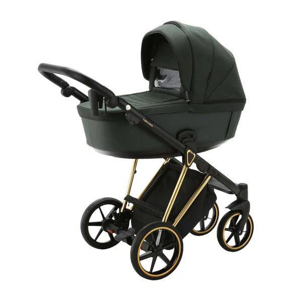 ADAMEX Combined stroller Belissa Special Edition Dark Green/Gold