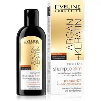 Eveline Argan + Keratin 8v1 shampoo 150 ml