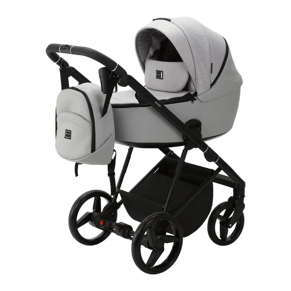 ADAMEX Combined stroller Blanc Standard Grey