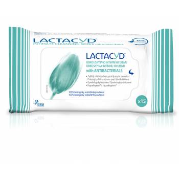 Lactacyd Antibacterial wipes for intimate hygiene 15 pcs
