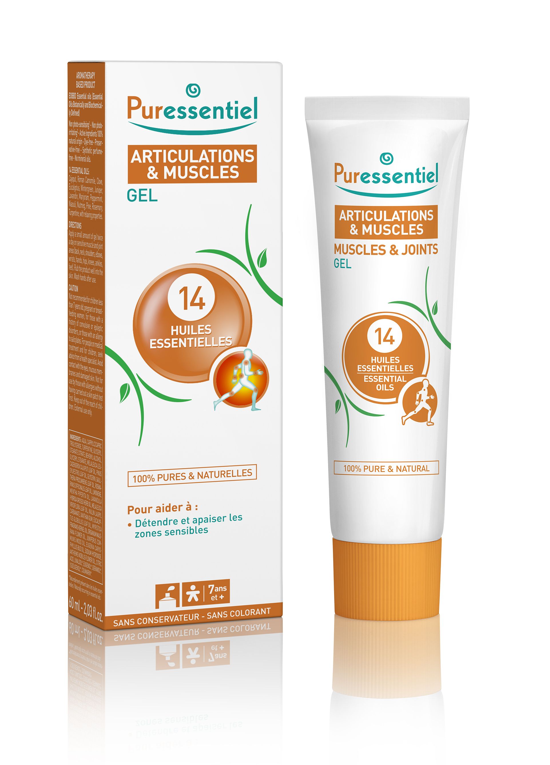 PURESSENTIEL Gel for tired muscles and joints 60 ml