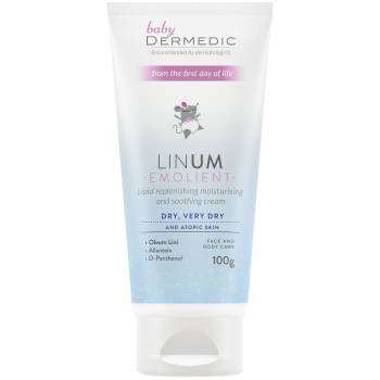 Dermedic Baby Linum Emolient Moisturizing Cream With Lipids 100g