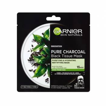 Garnier Textile mask with black tea extract 3 pc