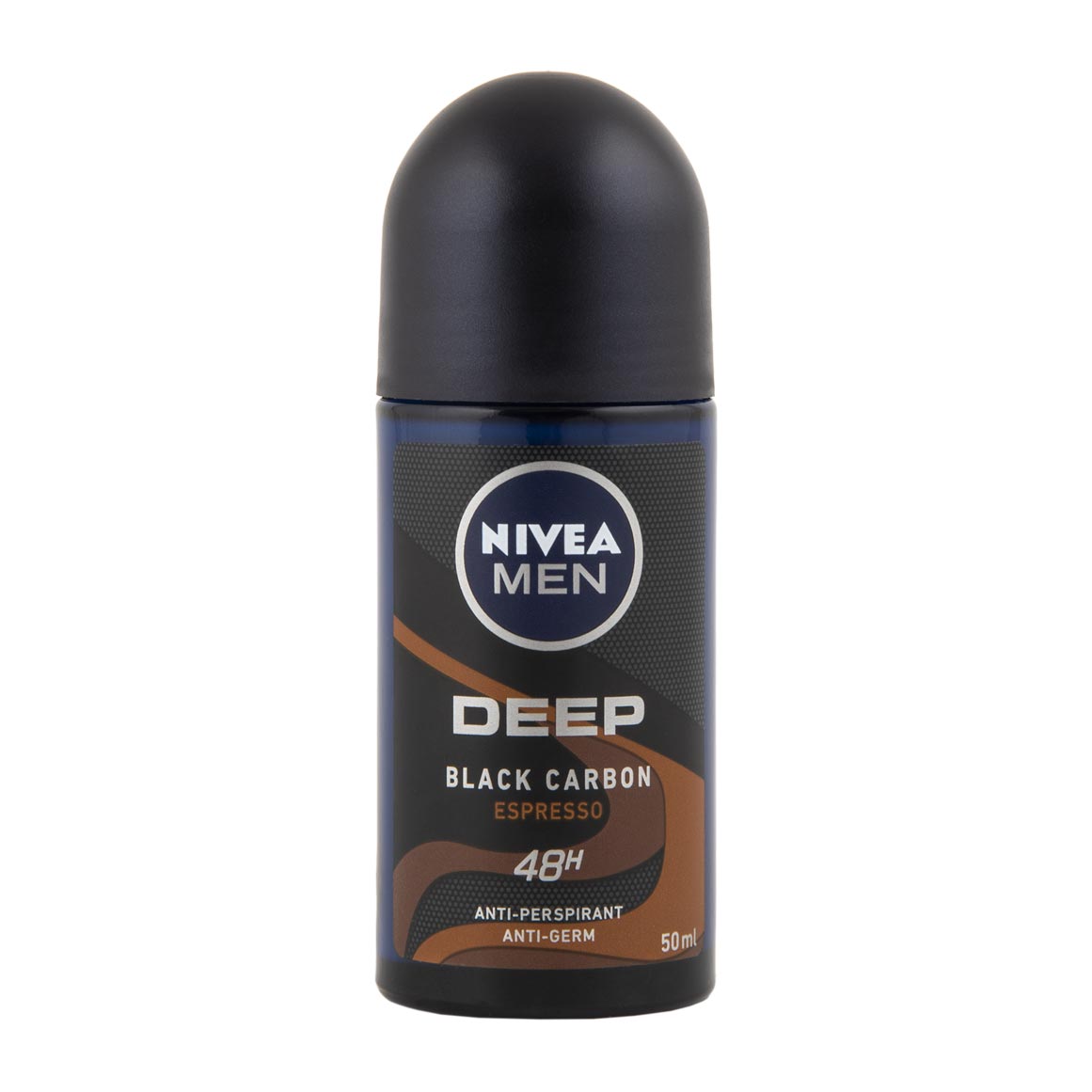 NIVEA MEN antiperspirant roll-on Deep Carbon Espresso, 50 ml