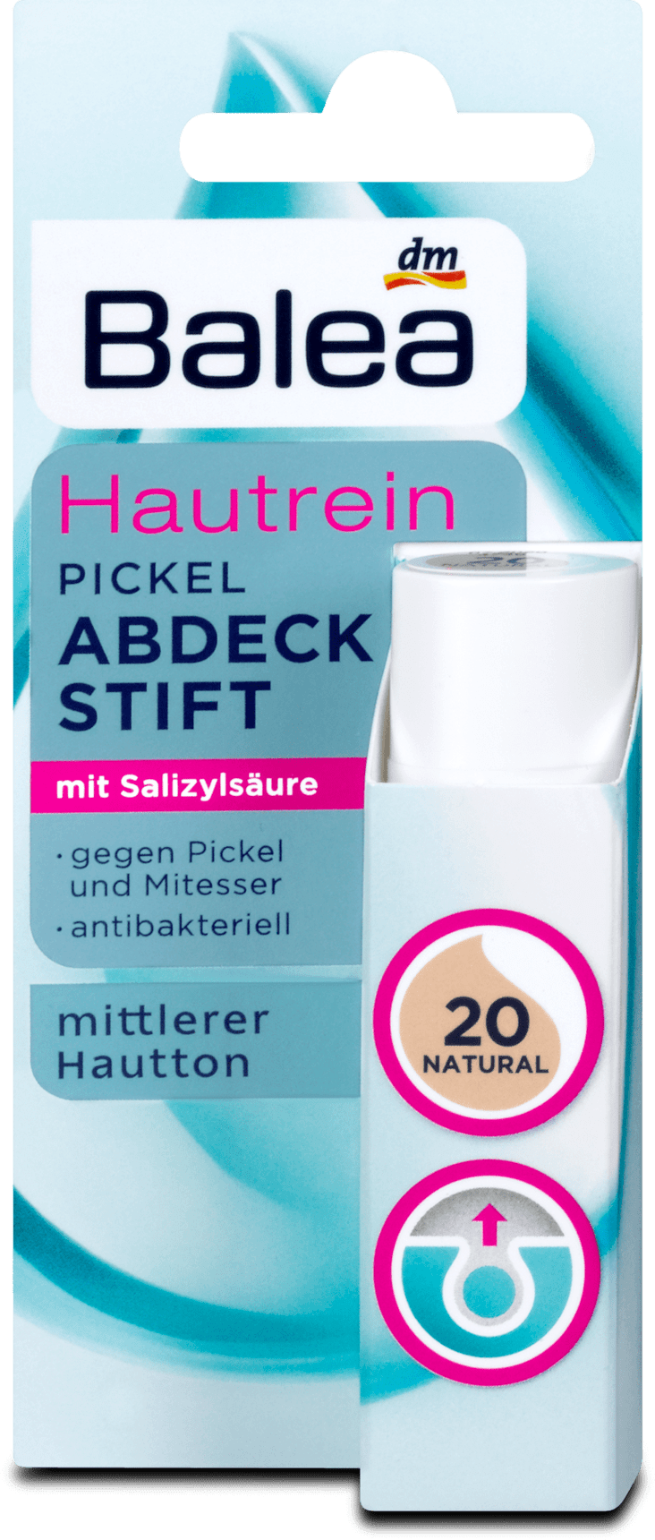 Balea cover stick medium 20 Natural, 4.5 g