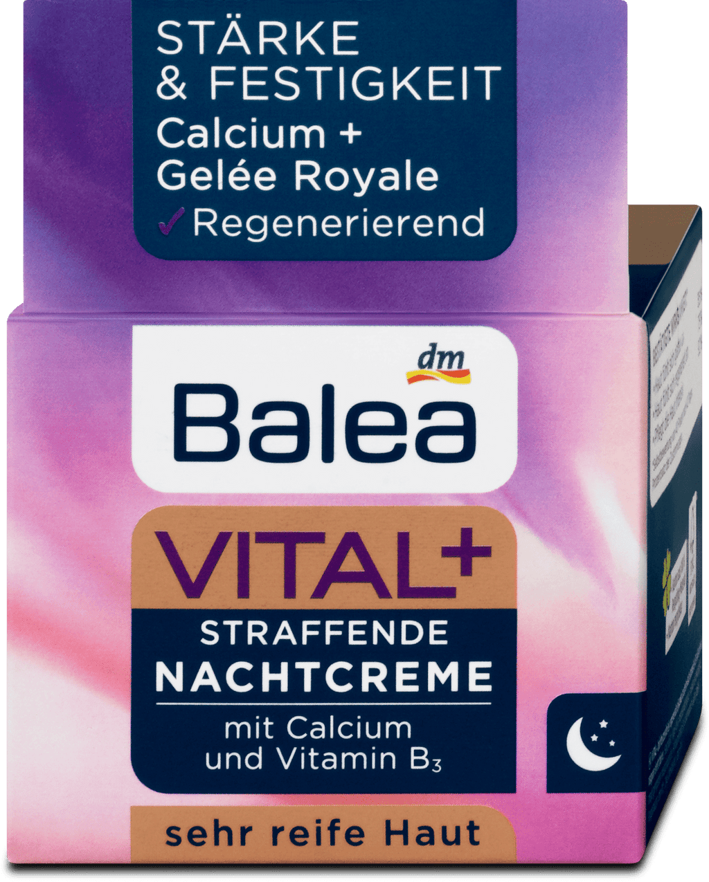 Balea Vital + Night Smoothing Face Cream, 50 ml