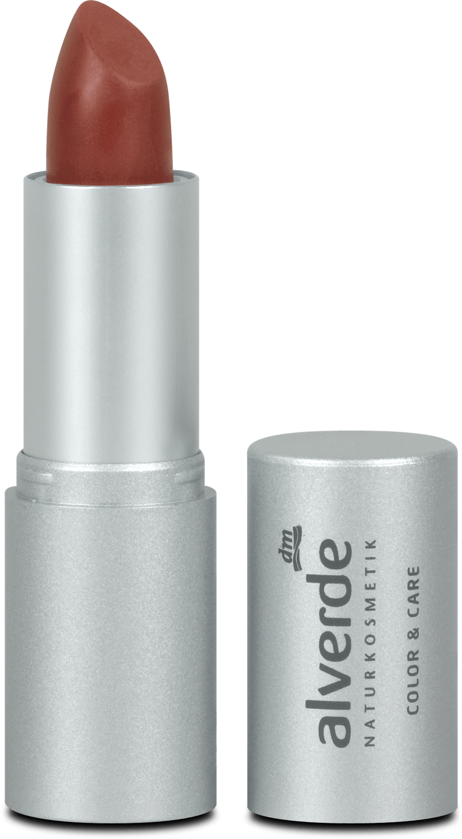 alverde NATURKOSMETIK Color & Care Lipstick 27 Simply Brown, 4.6 g