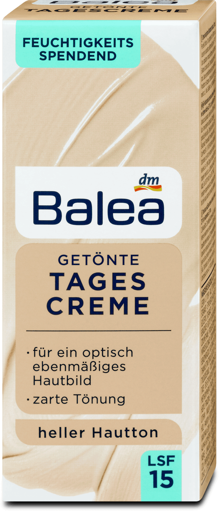 Balea toning cream moisturizing OF15 light shade, 50 ml