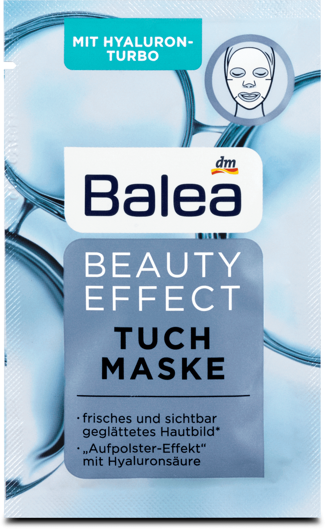 Balea Beauty Effect textile face mask, 20 g