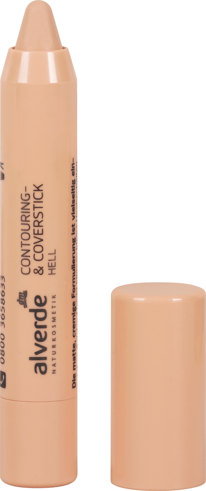 alverde NATURKOSMETIK Contouring & cover stick light, 3.7 ml