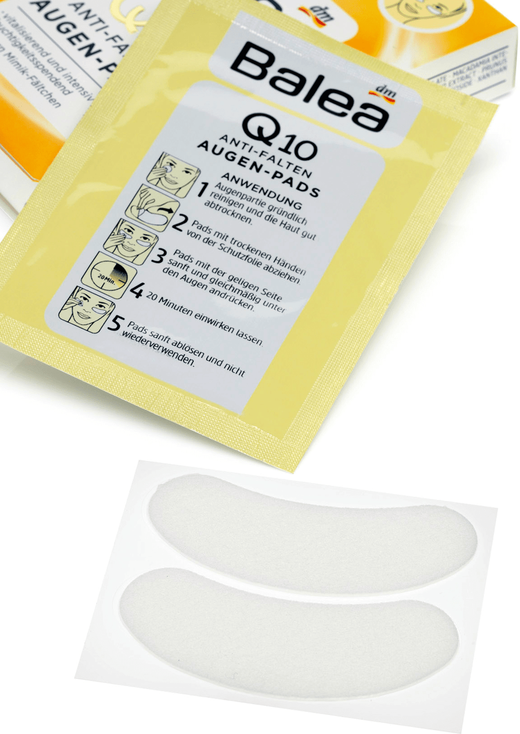 Balea Q10 eye pads, 12 pcs