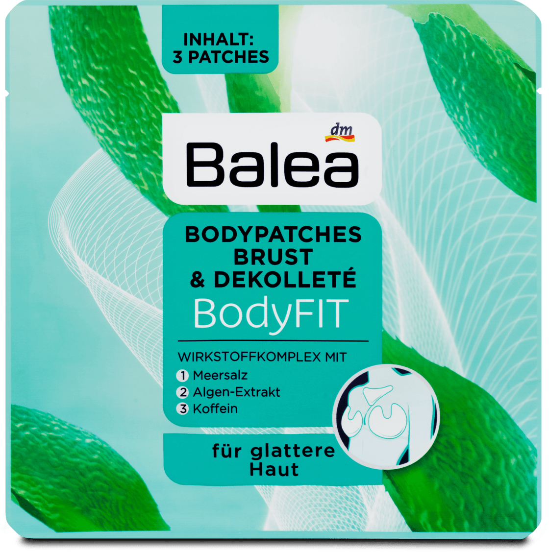 Balea BodyFIT firming care for décolletage, 3 pcs