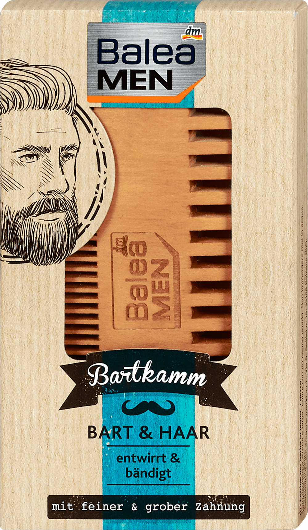 Balea MEN beard comb, 1 pc