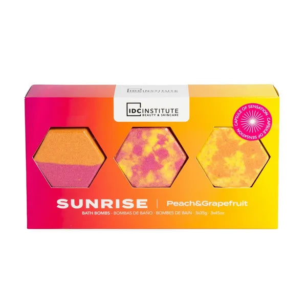 IDC Institute Sunrise set of bath bombs 3x35 g