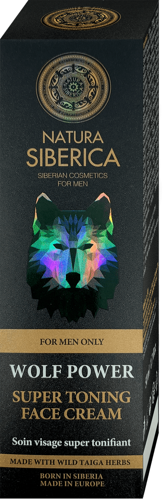 Natura Siberica MEN toning face cream Wolf Power, 50 ml