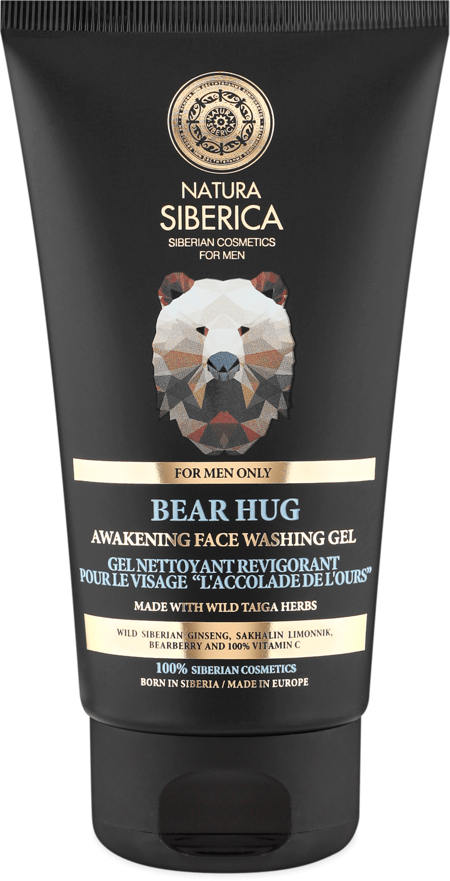 Natura Siberica MEN facial cleansing gel Bear Hug, 150 ml